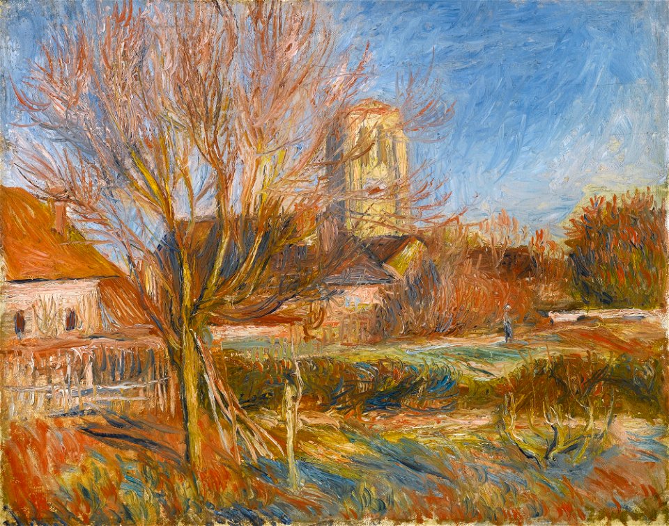 Renoir - L'ÉGLISE À ESSOYES, circa 1890s