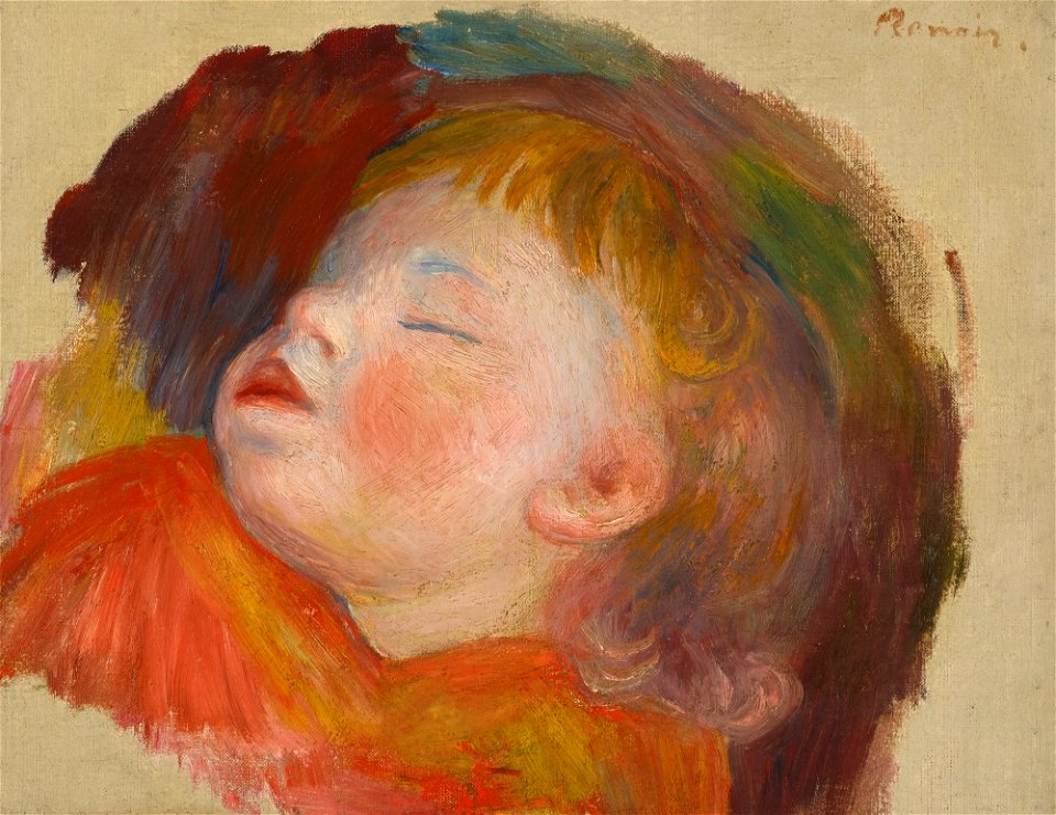 Renoir - ENFANT ENDORMI, circa 1895