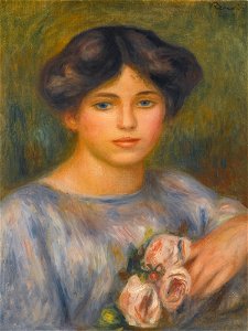 Renoir - JEUNE FILLE AUX ROSES, 1897
