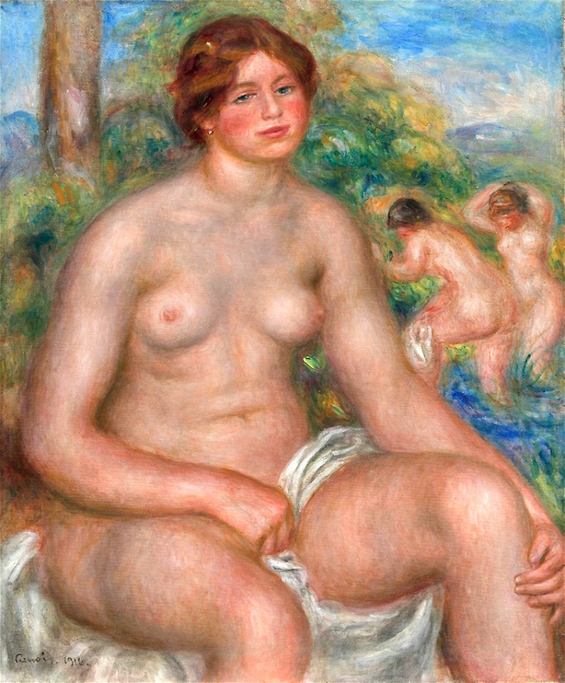 Renoir - Seated Bather, 1914