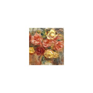 Renoir - BOUQUET DE ROSES DANS UN VASE, 1900