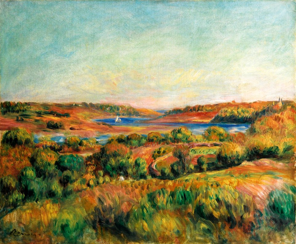 Renoir - L'EMBOUCHURE DE L'AVEN À PONT AVEN, 1892