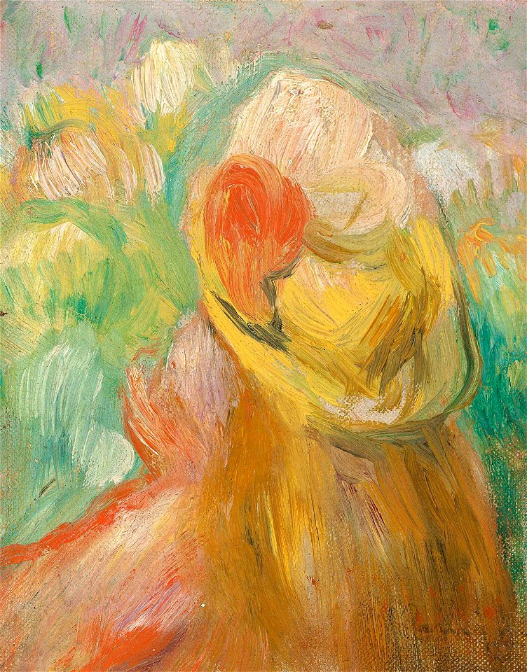 Renoir - Petit fille au chapeau jaune