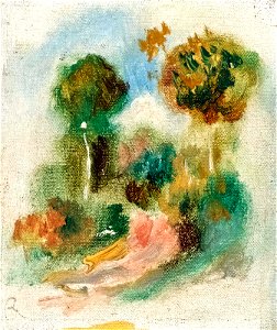 Renoir - Paysage, 11.1 x 9.7 cm