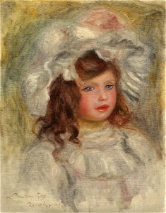 Renoir - Jeune fille au chapeau (Tête de fillette), 1905