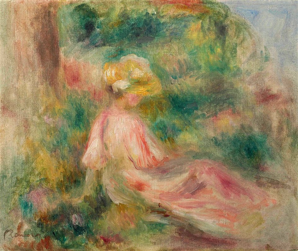 Renoir - Jeune fille dans un pré
