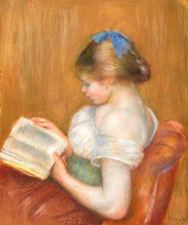Renoir - JEUNE FEMME LISANT, 1889