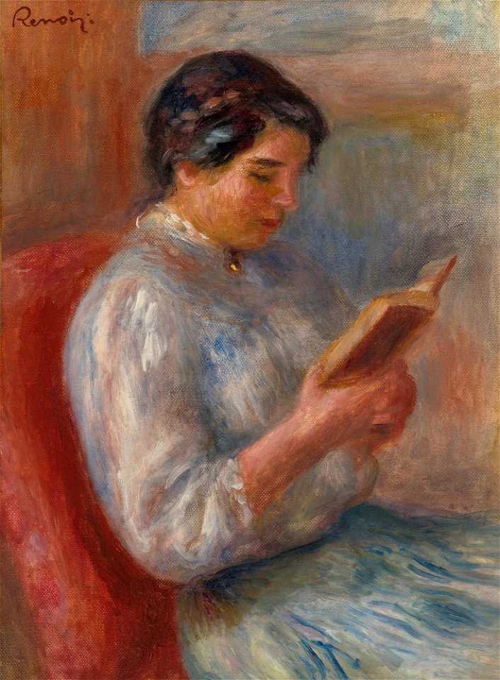 Renoir - FEMME LISANT, 1906