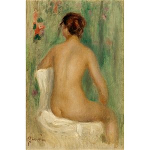 Renoir - NU ASSIS, DE DOS, circa 1895