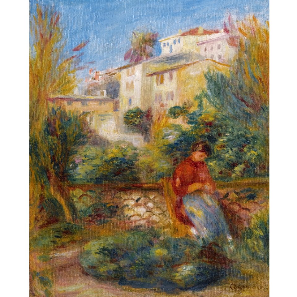 Renoir - LA TERRASSE À CAGNES, circa 1908