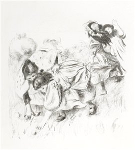Renoir Enfants jouant à la balle