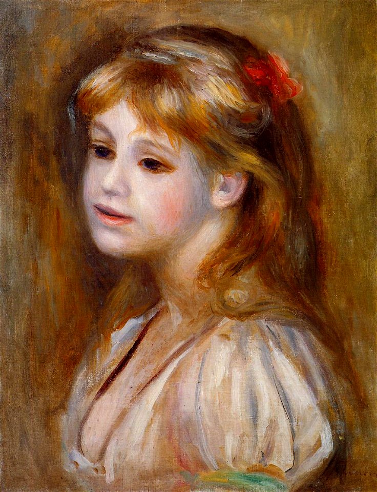 Renoir - little-girl-with-a-red-hair-knot-1890.jpg!PinterestLarge