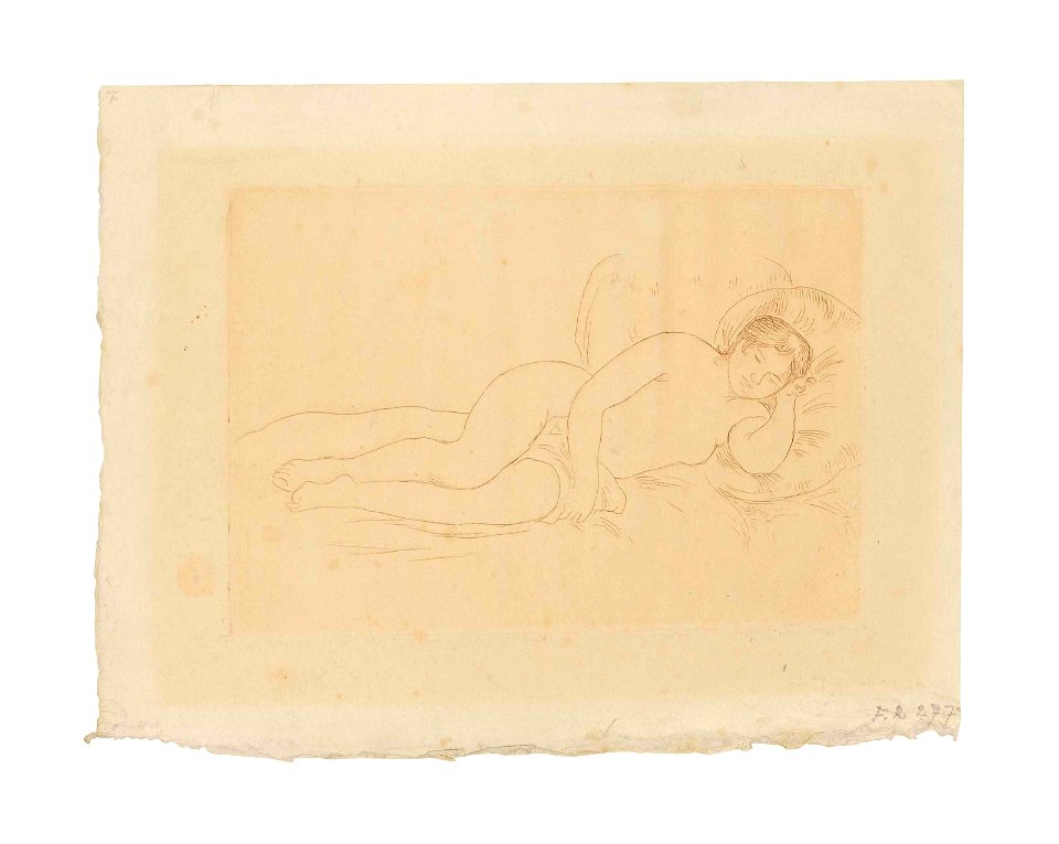 Renoir - Femme Nue Couchée (Tournée à droite) (Delteil 14)