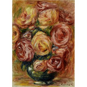 Renoir - VASE DE ROSES, 35.5 by 26.4 cm