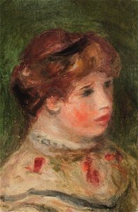 Renoir - Portrait de femme, 17 x 11.3 cm