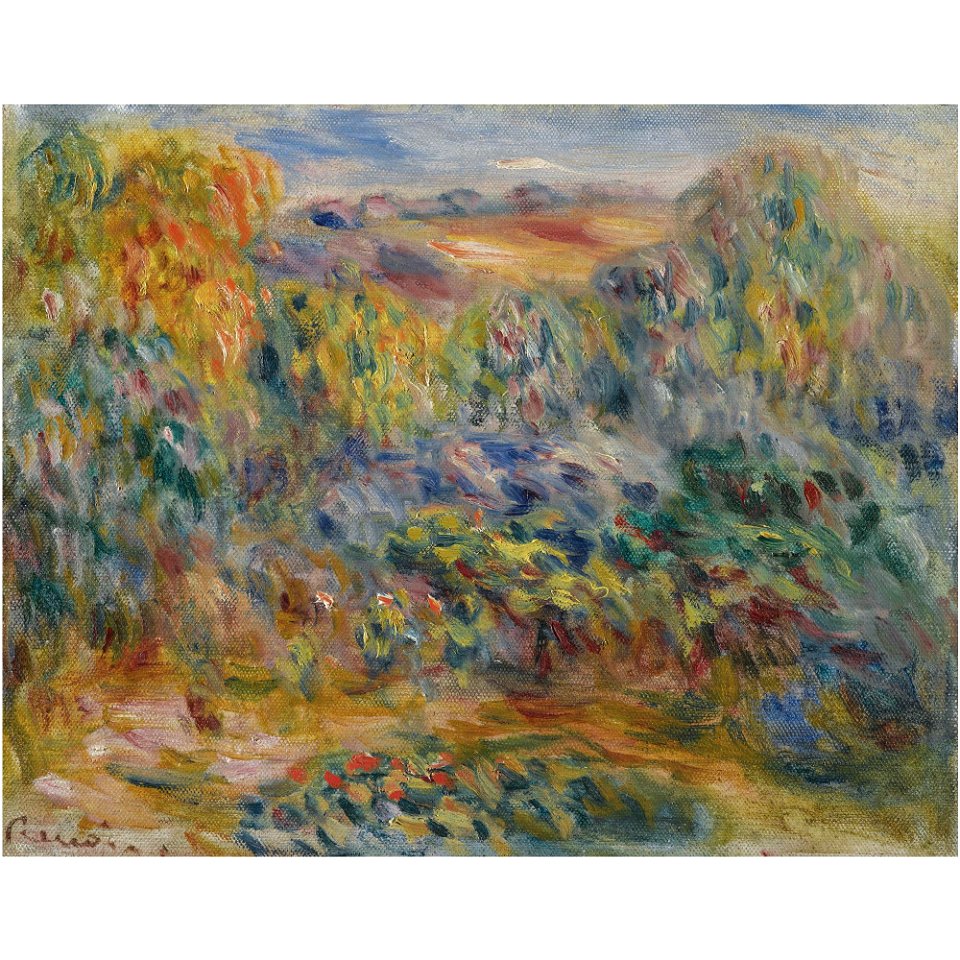 Renoir - PAYSAGE MONTAGNEUX, circa 1914