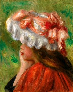 Renoir - TÊTE DE JEUNE FILLE, 1890