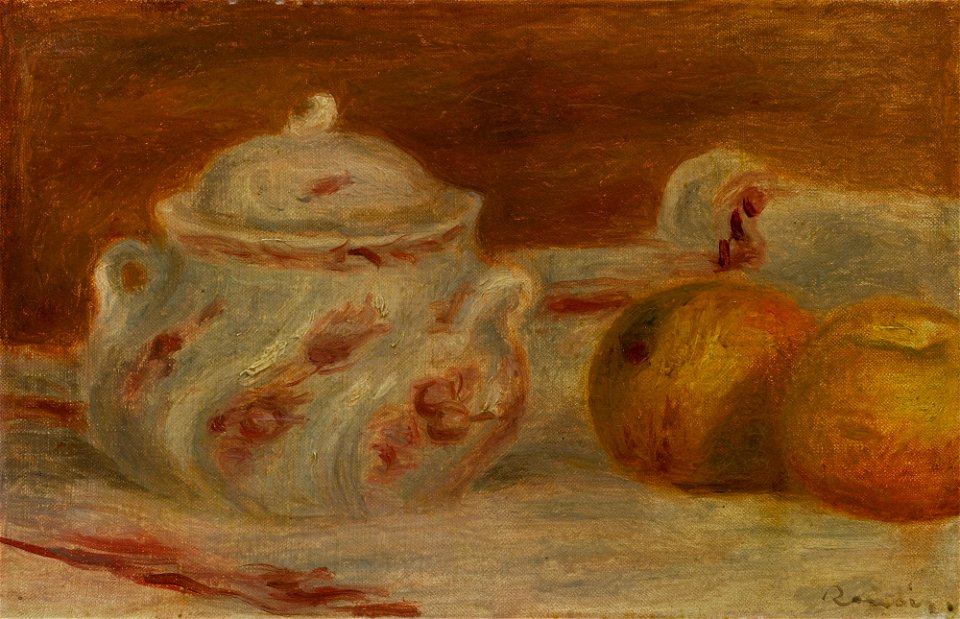 Renoir - POMMES ET SUCRIER, circa 1905