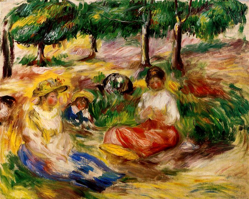 Renoir - three-young-girls-sitting-in-the-grass-1897.jpg!PinterestLarge
