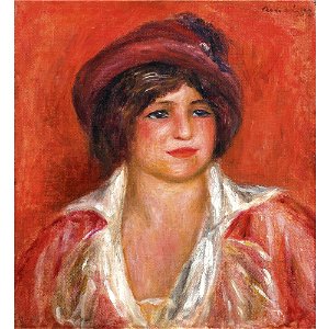 Renoir - JEUNE FEMME AU CHAPEAU, 1912