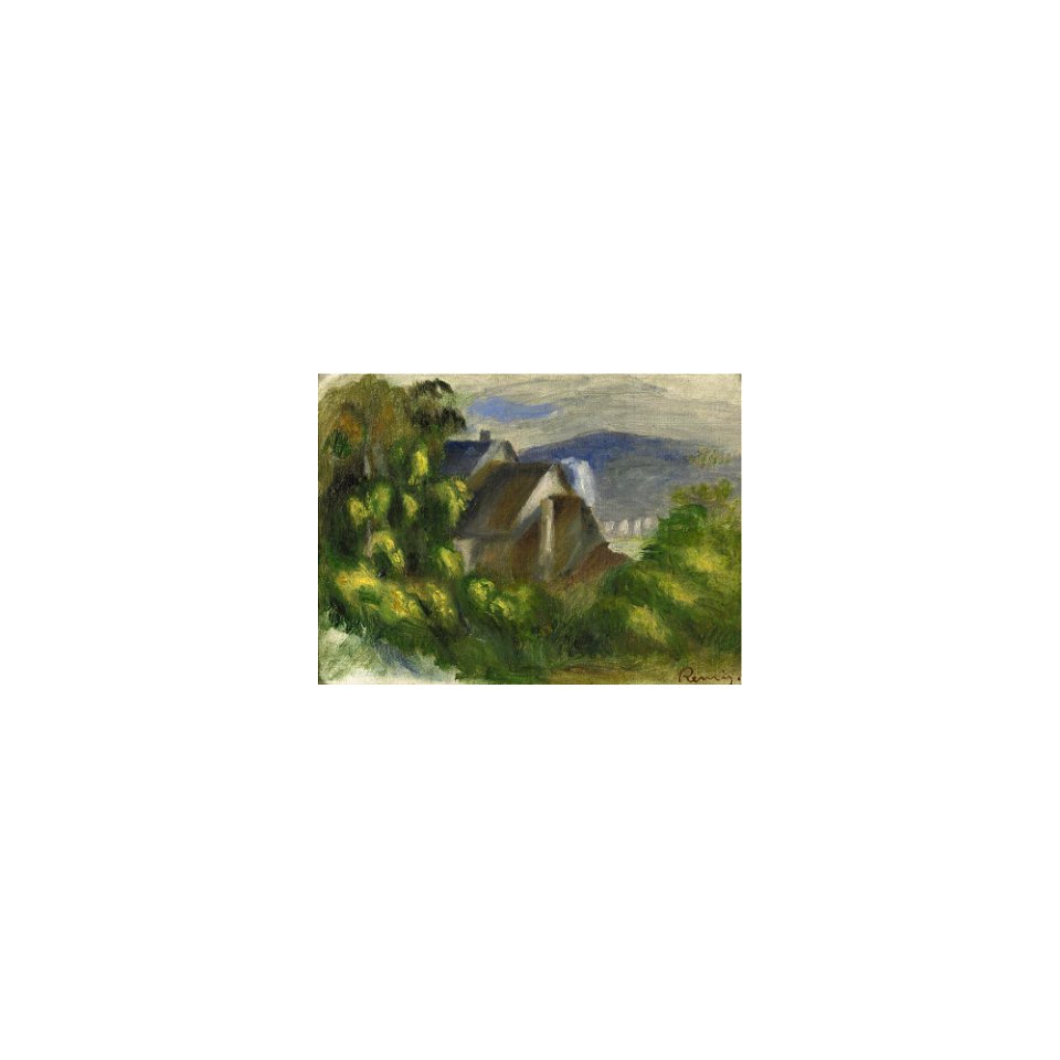 Renoir - MAISONS DANS LES ARBRES