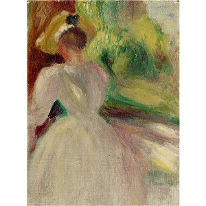 Renoir - PORTRAIT DE FEMME, 21 by 15.2 cm
