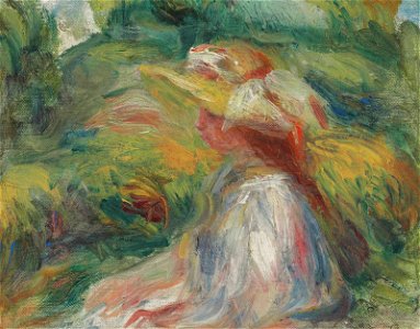 Renoir - Etude de femme au chapeau, circa 1918