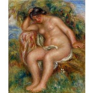 Renoir - LE REPOS DE LA BAIGNEUSE, circa 1912-14