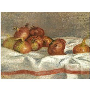 Renoir - NATURE MORTE AUX OIGNONS ET TOMATES, 1912