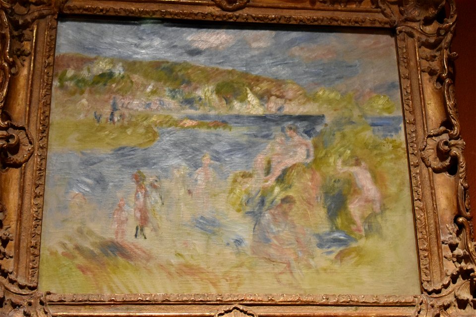 Renoir, Landscape from Guernsey with Bathers, 1883, Ny Carlsberg Glyptotek, Copenhagen (35584585704)