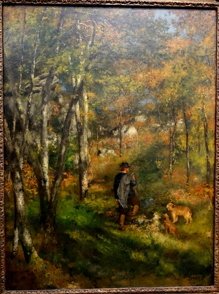 The Painter Le Coeur Hunting in the Fontainebleau Forest, by Pierre-Auguste Renoir, 1866, oil on canvas - Museu de Arte de São Paulo - DSC07256
