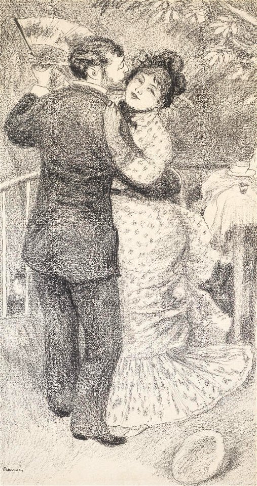 Renoir - La danse à la campagne, 1883, 50 x 31.2 cm