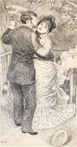 Renoir - La danse à la campagne, 1883, 50 x 31.2 cm