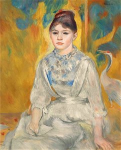 Renoir - La jeune fille au cygne ou La jeune fille au héron, 1886