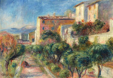 Renoir - La maison de la poste à Cagnes, circa 1907