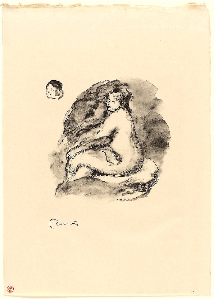 Renoir - Study of Seated Female Nude, Variant, 1951.85