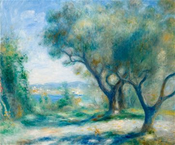Renoir - PAYSAGE ET RIVIÈRE VUE DE MOURILLON, 1890