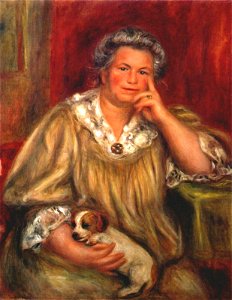 Renoir - Madame Renoir and puppy