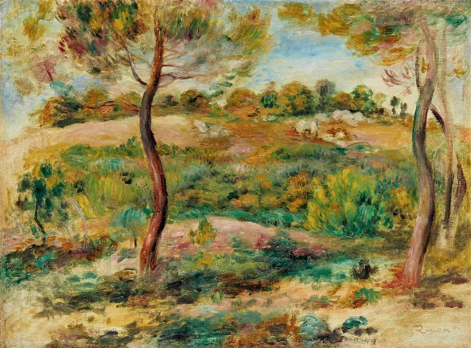 Renoir - Paysage, 1915, 34 x 45.6 cm