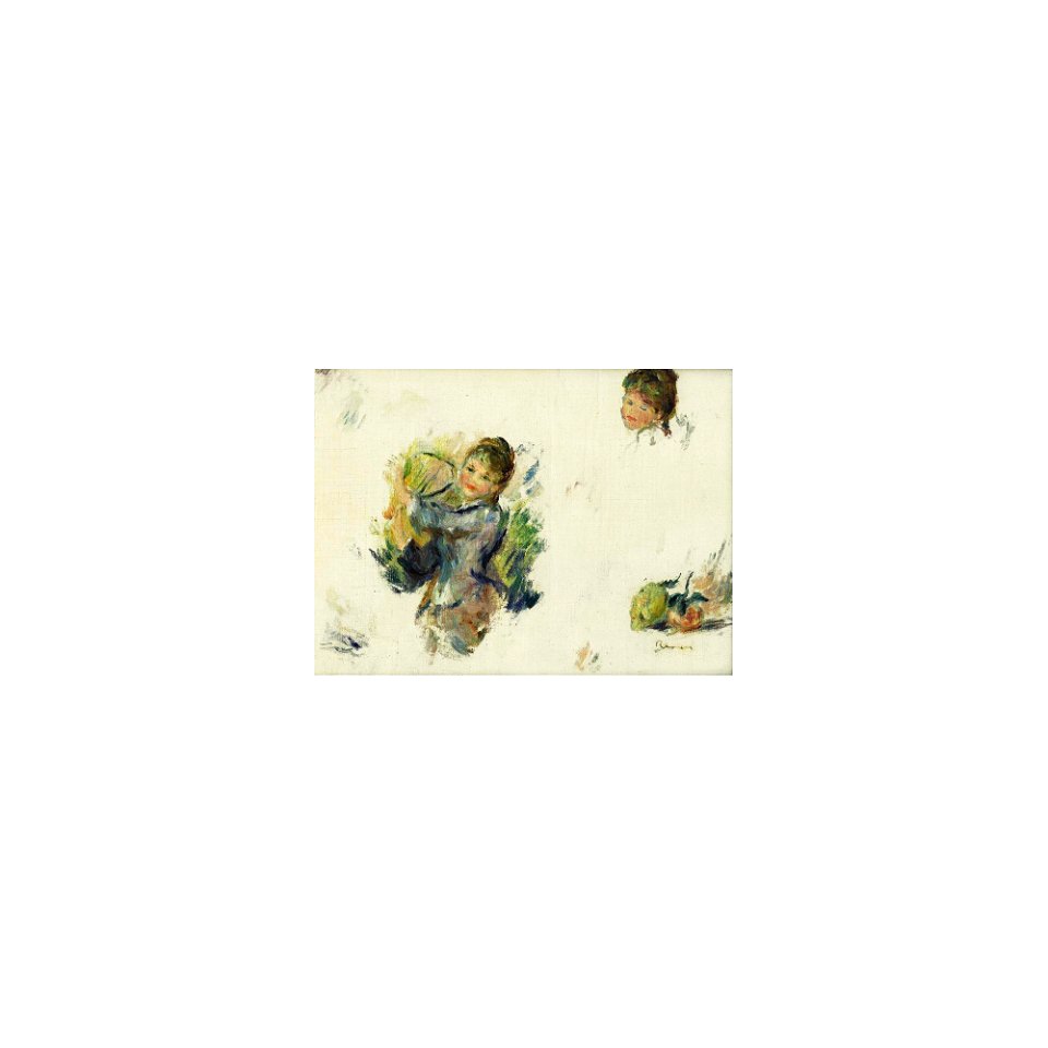 Renoir - ÉTUDE POUR JEUNES FILLES JOUANT AU VOLANT, circa 1887
