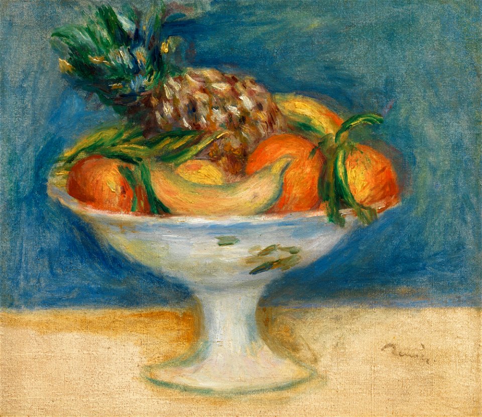 Renoir - NATURE MORTE AU COMPOTIER, circa 1890