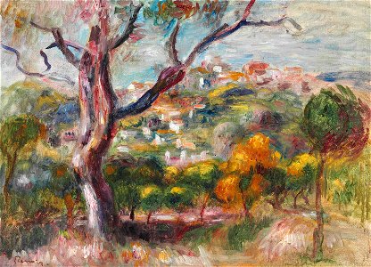 Renoir - Paysage de Cagnes, 1915, 43 x 56 cm