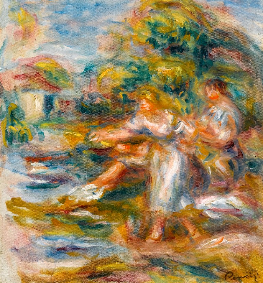 Renoir - PÊCHEUSES À LA LIGNE, 1917