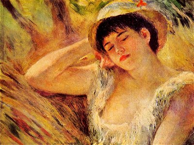 Renoir - the-sleeper-1880.jpg!PinterestLarge. Free illustration for personal and commercial use.