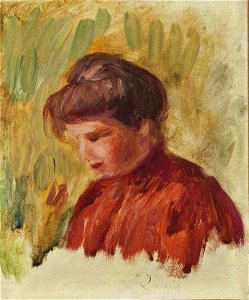 Renoir - Portrait de jeune fille, circa 1900