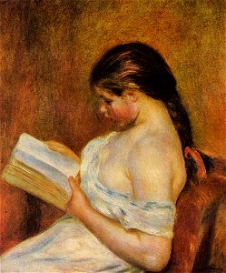 Renoir - young-girl-reading-1895.jpg!PinterestLarge. Free illustration for personal and commercial use.