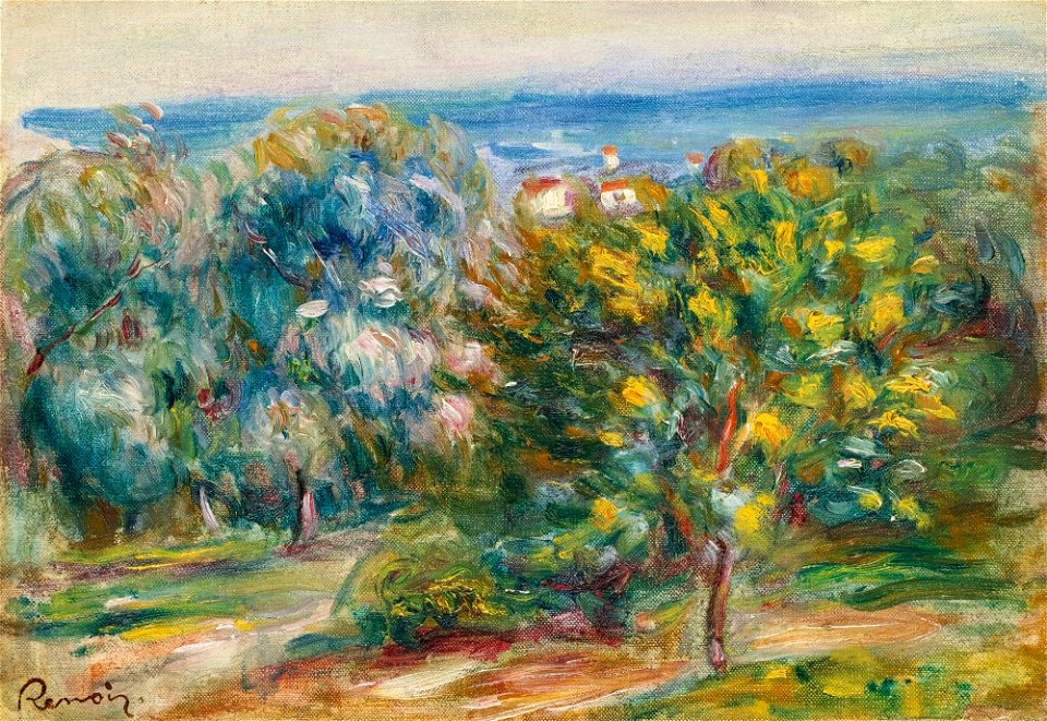 Renoir - ÉSQUISSE DE PAYSAGE DU MIDI, 1910