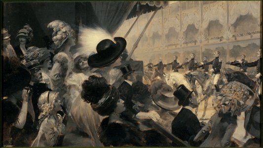 René Lelong - Carrousel au Grand-Palais, en 1910, ou Une fête militaire de charité , le carrousel du Grand-Palais - P2720 - Musée Carnavalet