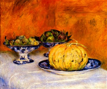 Renoir - still-life-with-melon-1882.jpg!PinterestLarge. Free illustration for personal and commercial use.
