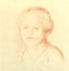 Renoir - Portrait de Madame Renoir, circa 1885